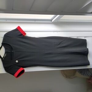 Black and Red Pencil Dress